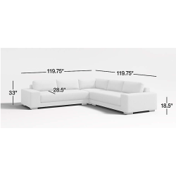 Horizon 3-Piece L-Shaped Sectional Sofa